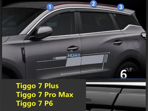 Visera de ventana para Chery Tiggo 7 Plus/Tiggo 7 Pro Max/Tiggo 7 P6 2020 +, protector contra el sol y la lluvia, protección contra el clima