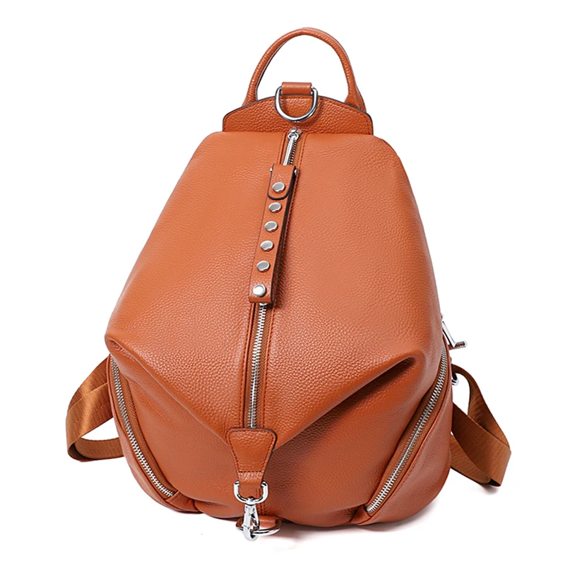 Anti-theft Women Backpacks 100% Genuine Leather Travel Backpacks Large Capacity Schoolbag For Girls 2022 New Design Backpack
