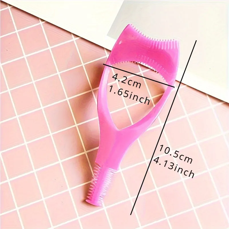 3-in-1 oogmake-uptool, inclusief wimperkaart, eyelinersjabloon en gidskaart, helpt u perfecte wimpers en eyeliner te creëren