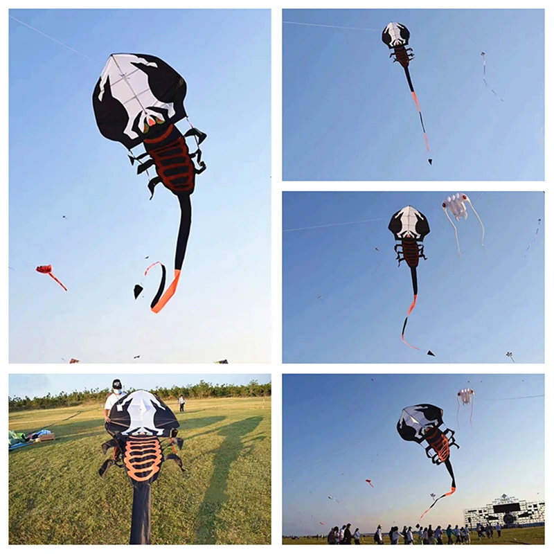 Free Shipping 10m Scorpions kites flying for adults kites windsurf cerfvolant kite line reel dragon kite professional kite Fun