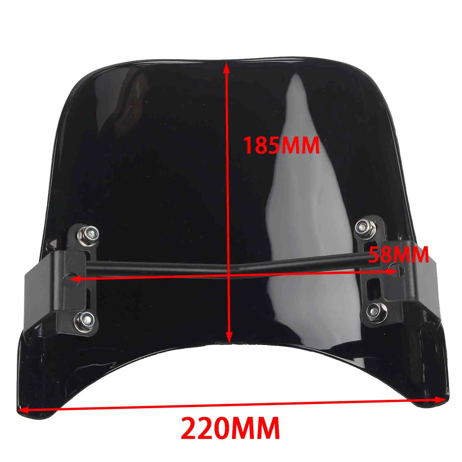 Black Motorcycle Windscreen Wind Shield Extension Parts Wind Deflectors Acrylic For HONDA Rebel 1100/Dct 2021 2022 2023