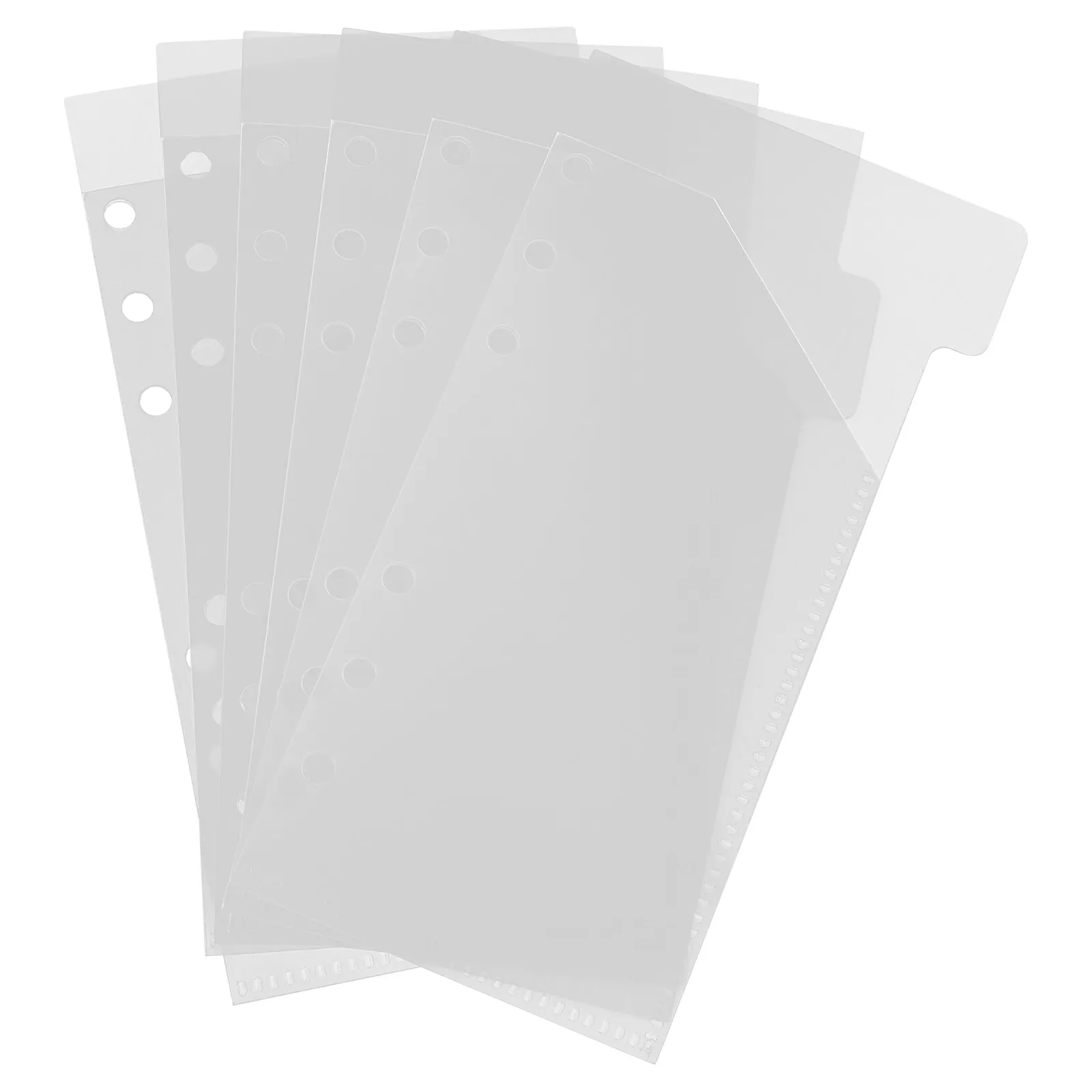 

Набор из 6-дисковых пластиковых водонепроницаемых легких карманов-конвертов для денег, документов, билетов, визиток