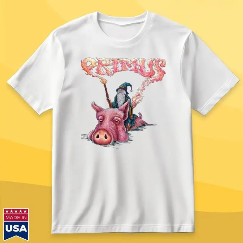 

Альбом рубашки Vtg Primus Pig Wizard, полный размер от S до 5Xl Ea0585