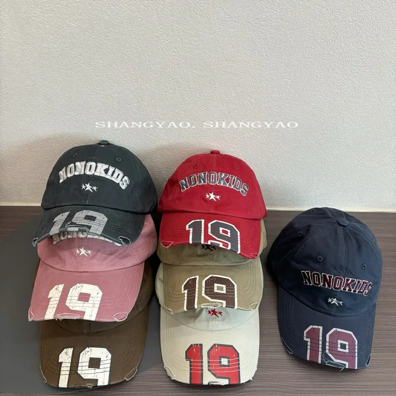 

Children's Hat Fashion Letter Baseball Cap Spring Summer Outdoor Sun Protection Duckbill Cap for Girls Boys