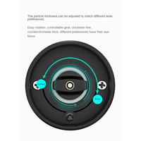 A15F-Electric Salt And Pepper Grinder Set With Base Automatic Salt Pepper Mill Grinder Adjustable Coarseness Battery Powered