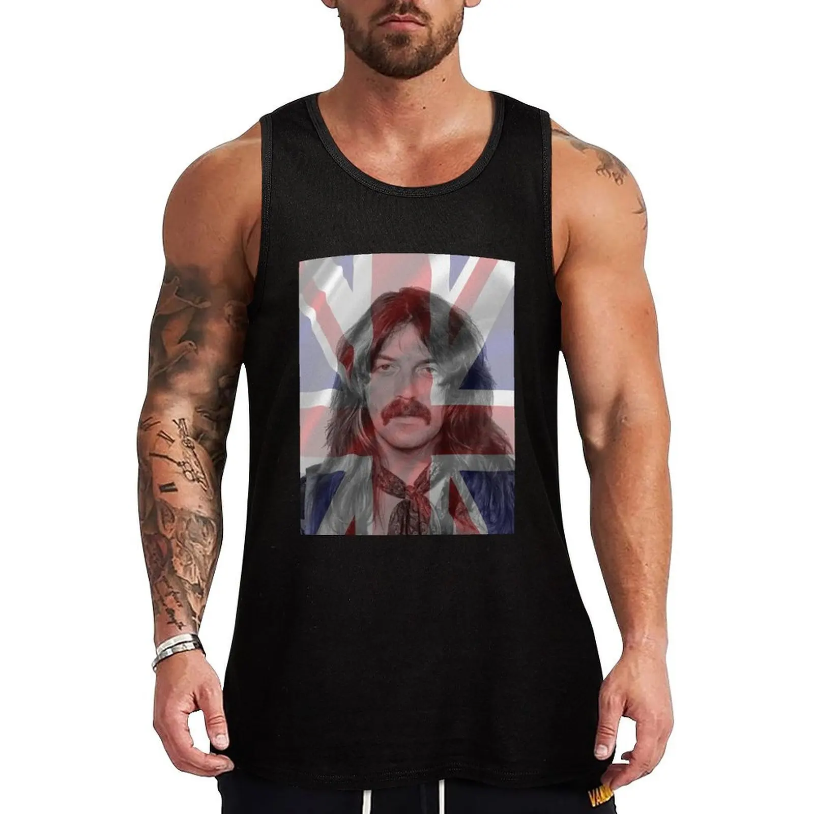Union Jack Special: Camiseta sem mangas Jon Lord, camiseta casual de verão, camisa respirável de ajuste solto