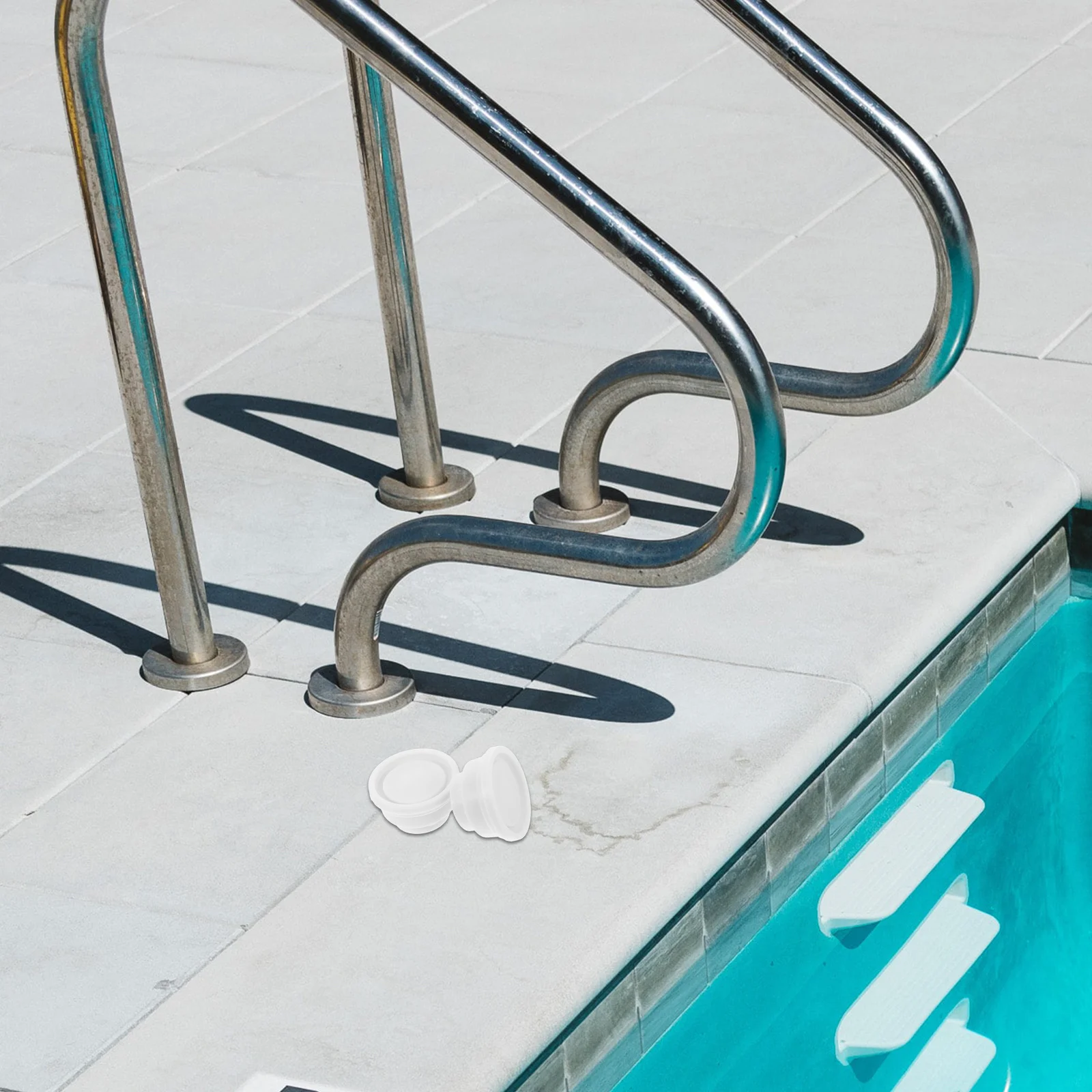 

2Pcs Comfortable Non Slip Pool Ladder Bumpers Rubber End Caps for Inground and Above Ground Pools Rubber Pool Ladder Bumpers