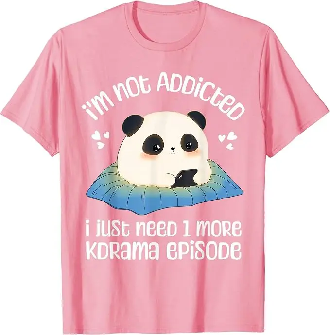 Niedliches Kdrama-Merch Panda Koreanisches Drama K-Drama-Merchandise T-Shirt Y2k Cartoon Panda Kpop Mode Spruch T-Shirt Persönlichkeits-T-Shirts – Detail 12