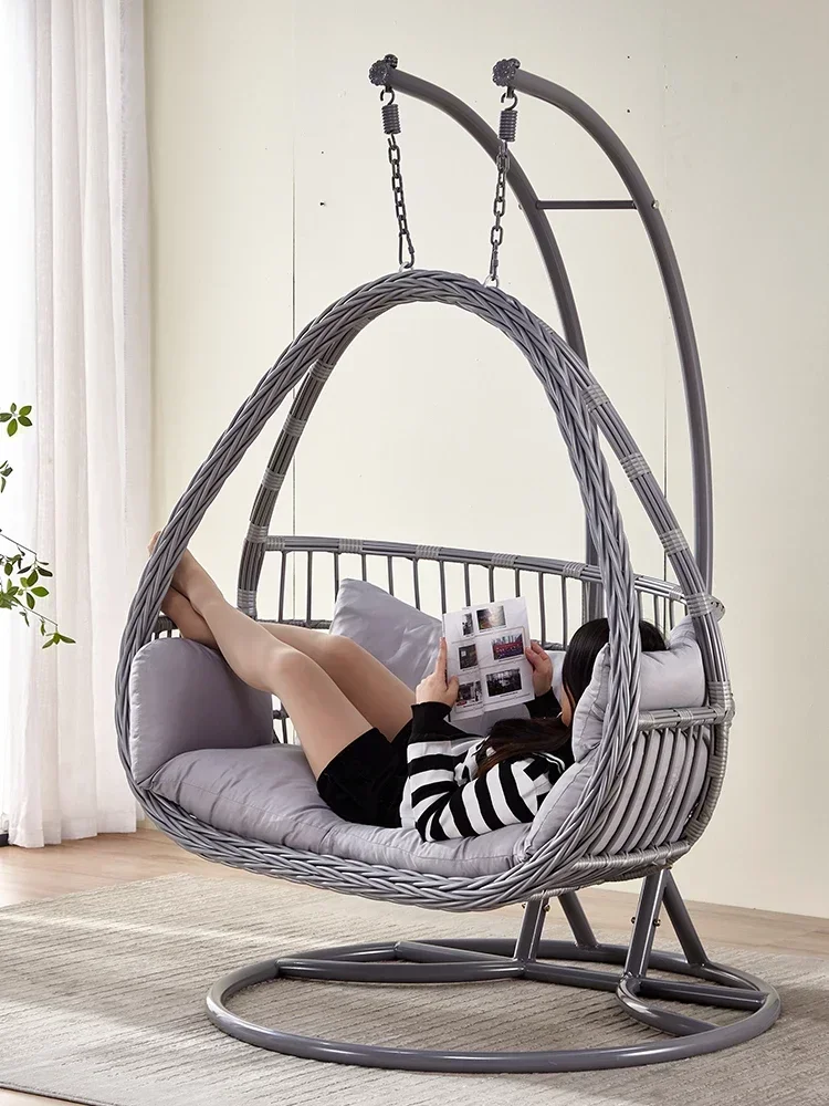 A Glider Balcony Home Rocking Chair Indoor Swing Chair Bird Nest Recliner Cradle Hammock Bedroom Girl Hanging Basket Rattan