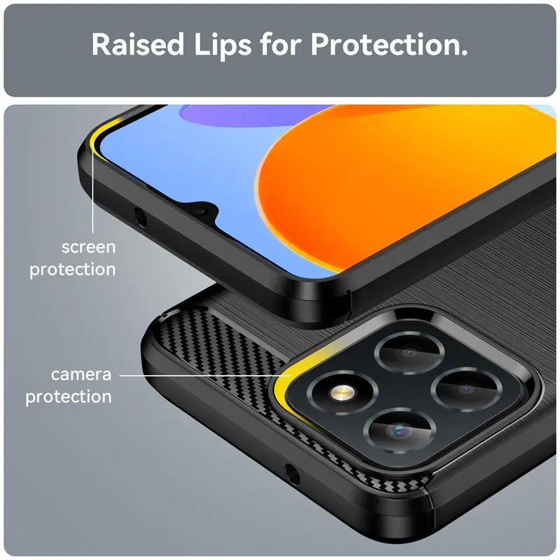 Honor X6 VNE LX1 LX2 LX3 étui antichoc armure souple Silicone pare-chocs TPU couverture arrière étui mat pour Honor X6 HonorX6 4G VNE-LX1