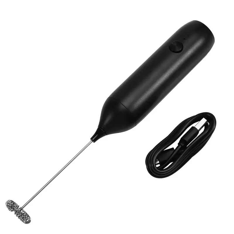Promotion!Handheld Electric Milk Frother USB Rechargeable Mini Foam Maker Drink Mixer Whisk Beater For Coffee Latte Matcha