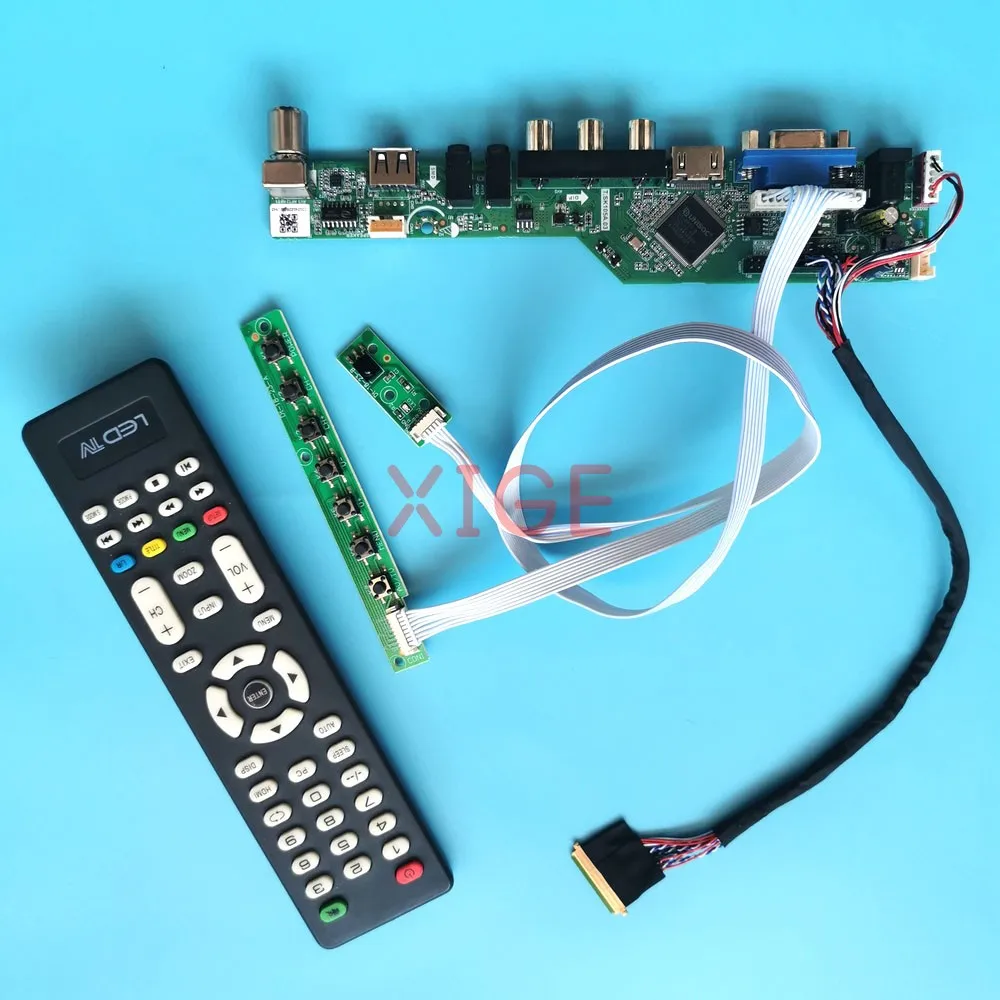 

Для B173HW01 V0/V5 B173HW02 V0/V1 плата контроллера драйвера ноутбука экран аналогового телевизора 1920x1080 17,3 "HDMI + VGA + AV + USB 40-контактный комплект LVDS