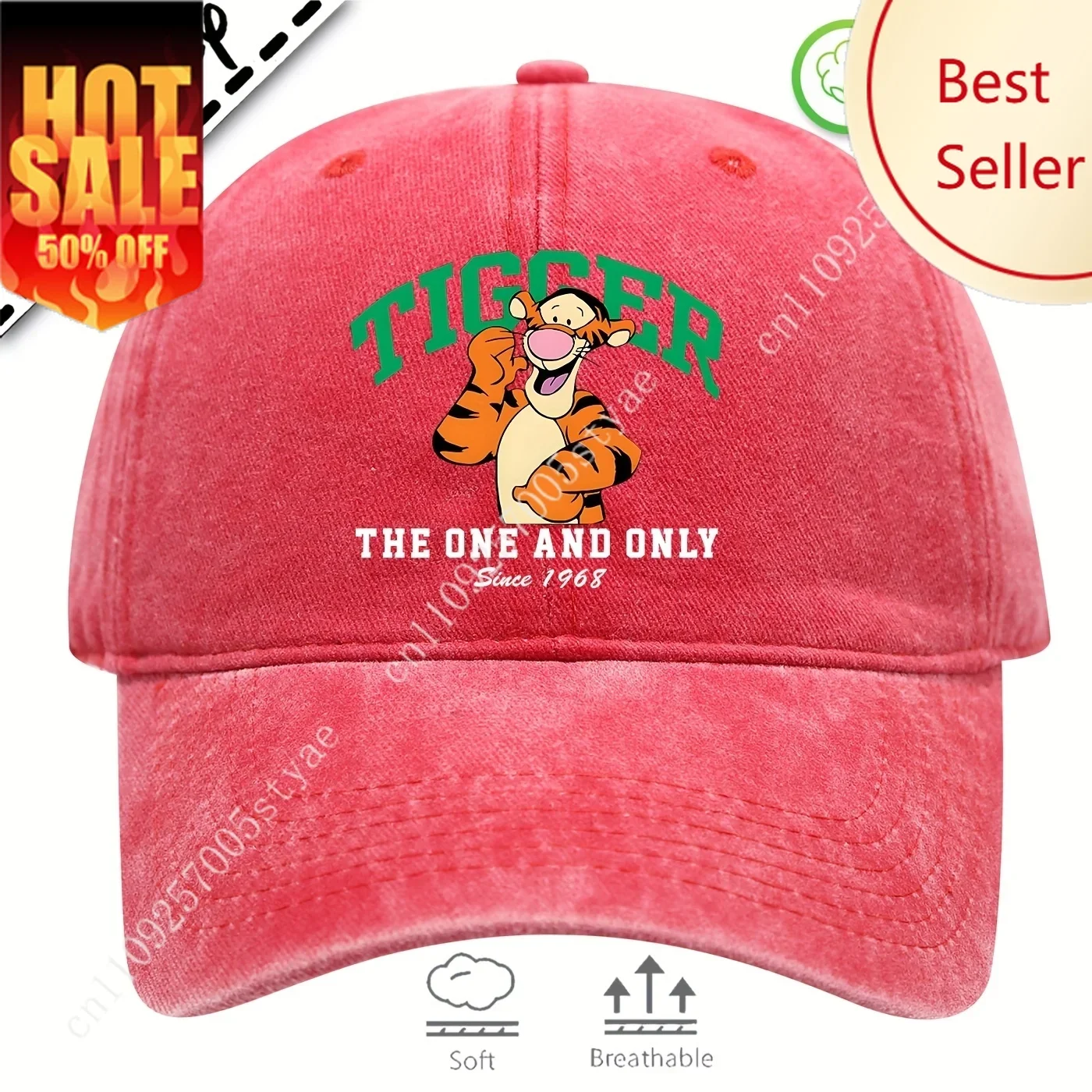 

Tigger Hats Disney Cartoon Man Woman Baseball Cap Decorations Party Holiday Gifts Caps Fashion Sunhat
