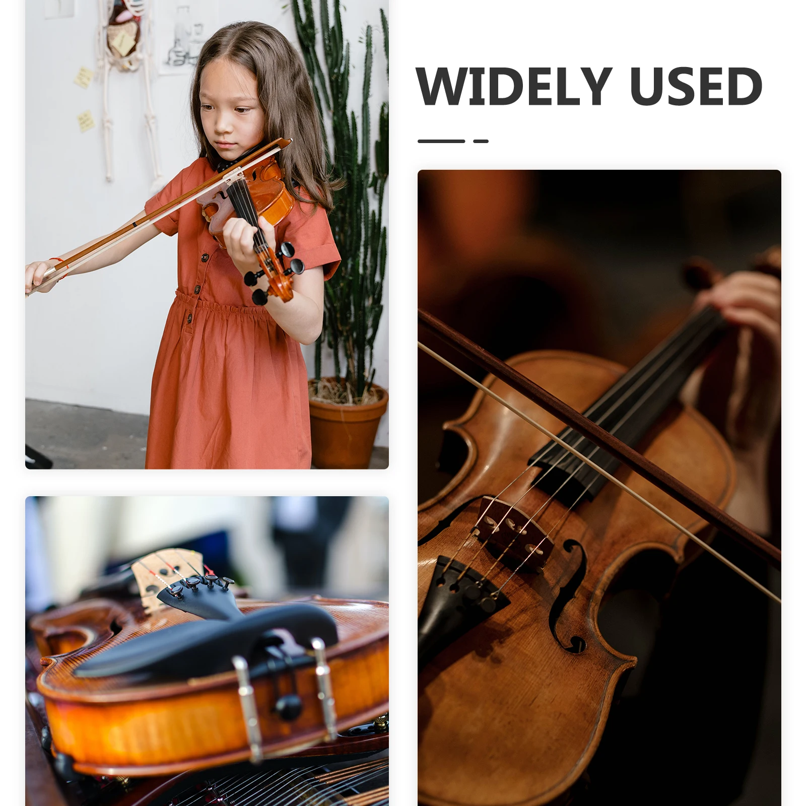 

2 Pcs Bow Comb Violin Accessories Tool Hair Making Tools Corrector Straightener Supplies Tailgut