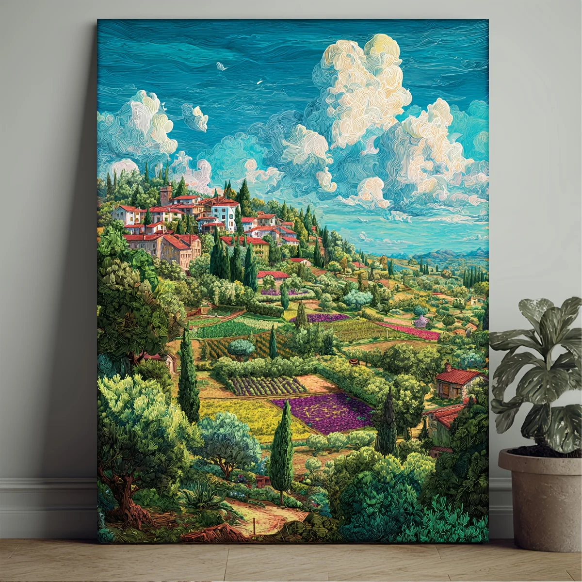 

500/1000/1200/2000PCS Puzzles for Adults Tuscan Rural Landscape,Jigsaw Puzzles Brain Challenge Game Gift Home Decor