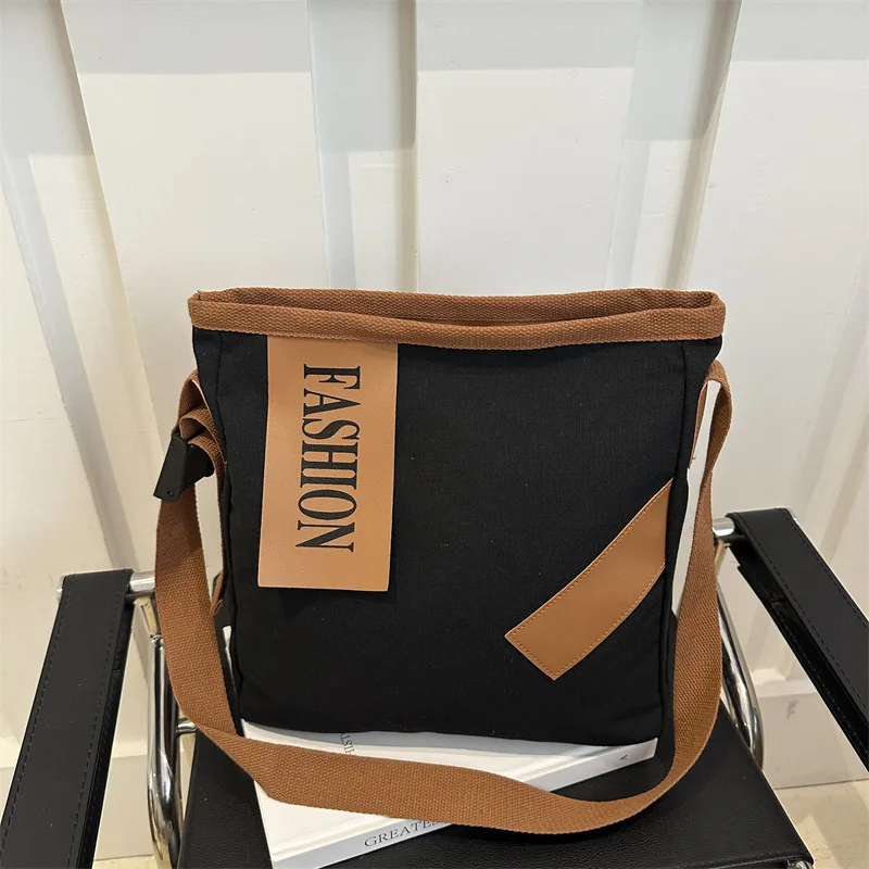 

2025 New Canvas Bag for Women, Large Capacity Tote Bag, Simple and Versatile Single Room Commuting Crossbody Bags