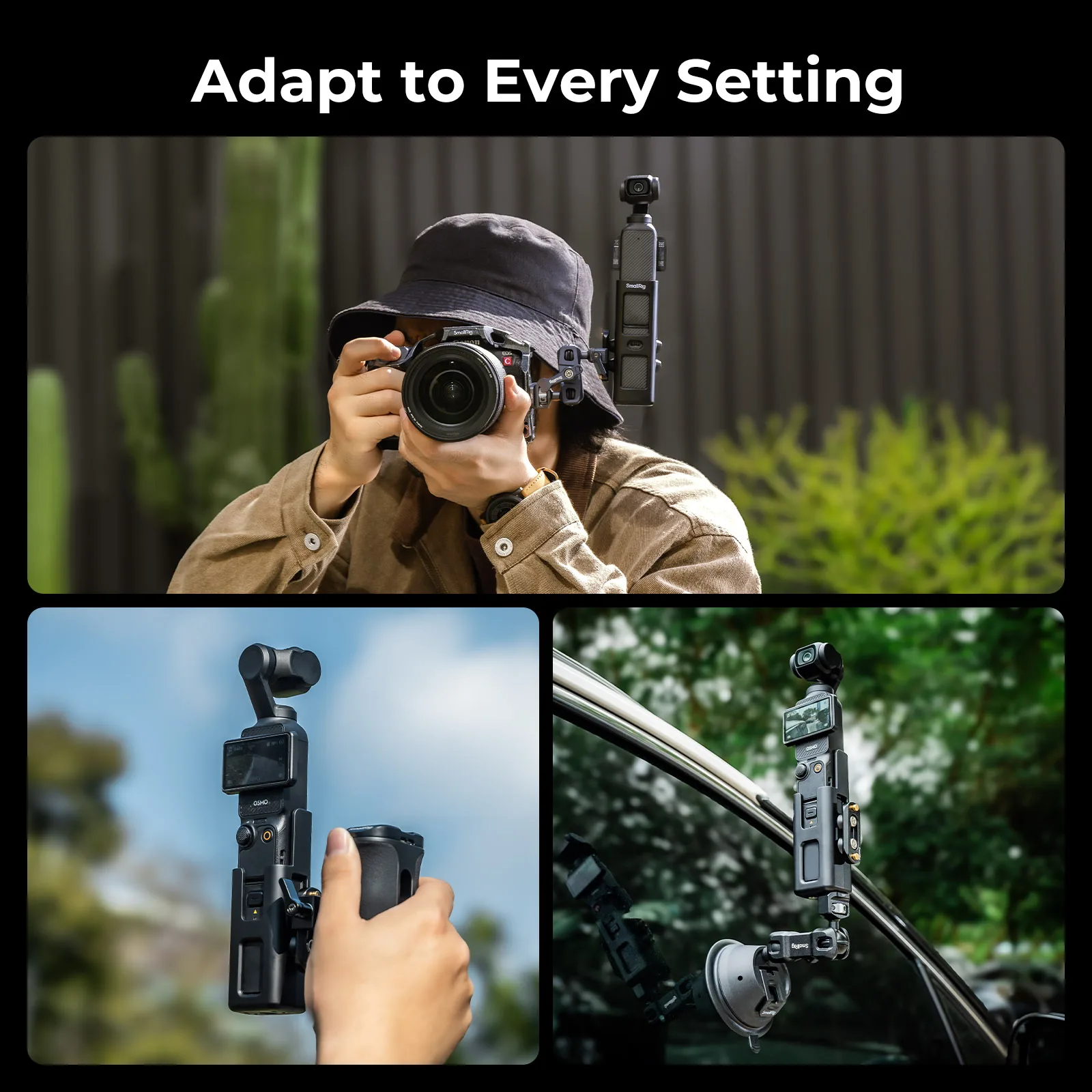 SmallRig Extended Cage for DJI Osmo Pocket 3 Protective Adapter Cage with Mount for NATO Rails, Handles, Magic Arms 5117