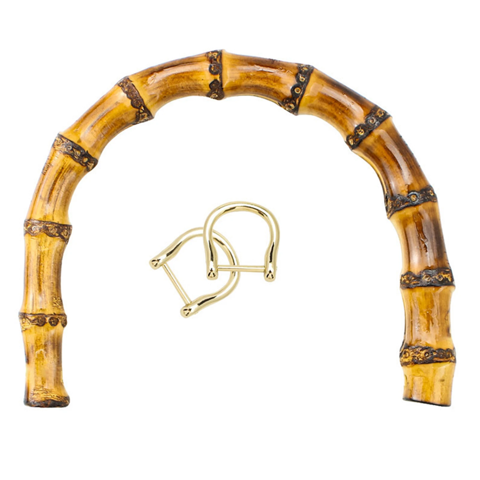 

Bamboo Handles for Purses and Bags, U Shape Handbag Handle for DIY Bag Making