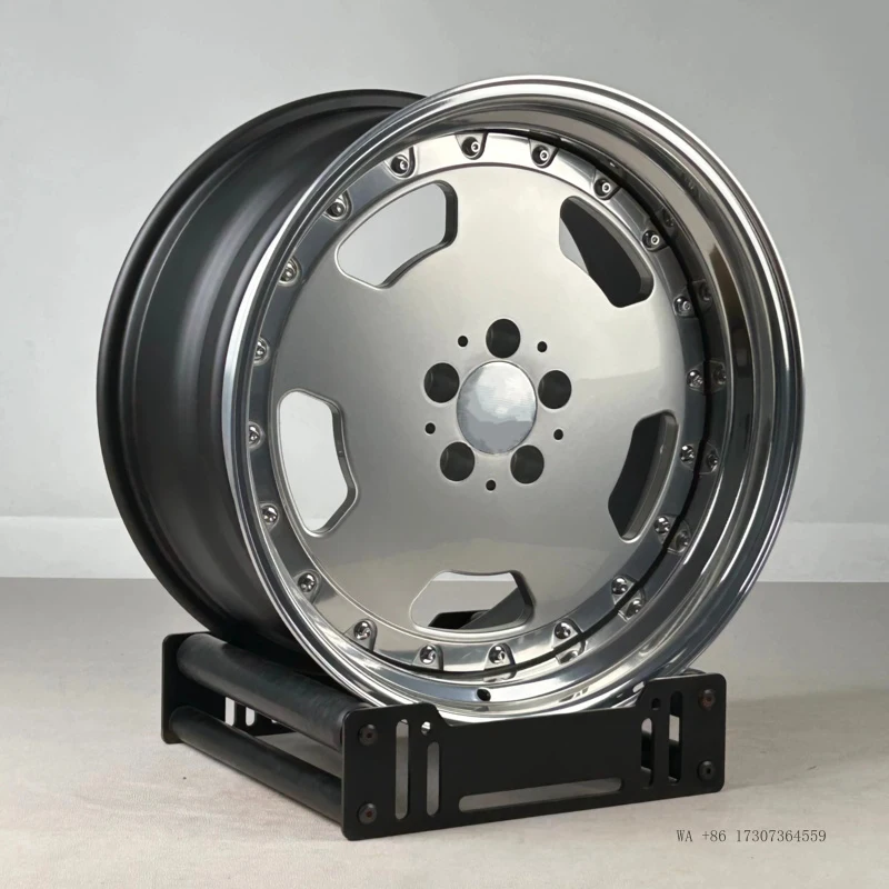 Forged 3 Piece Wheels for Mercedes R129 R107 W124 W126 W205 W204 W211 W212 W203 17 18 19 Inch Rim Polished Alloy 5x112 Wheel