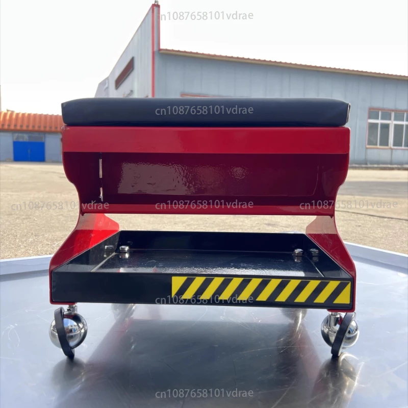 Mobile Automotive Repair Work Chair CZ-735 Alloy Shock-Absorbing, Quiet, Dual-Storage Automotive Repair Stool