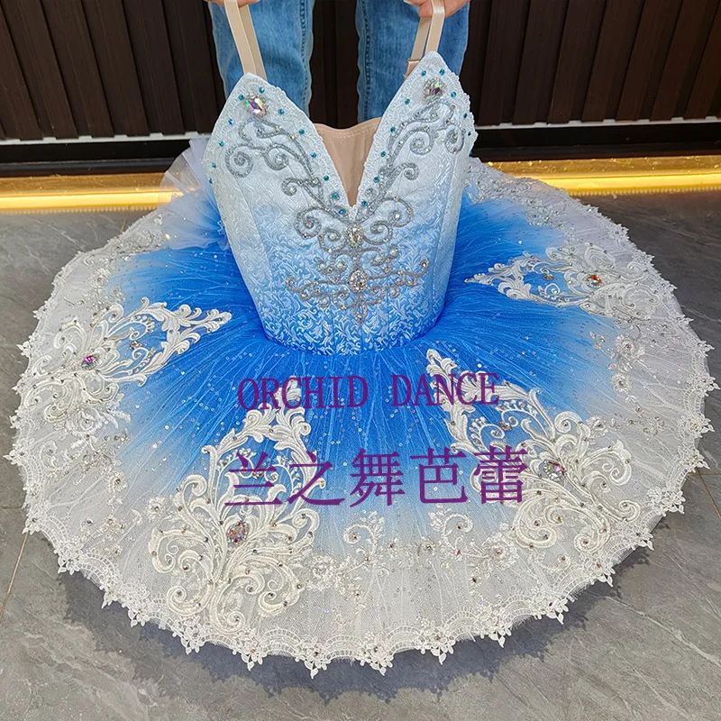 

BT2507100 Professional Custom Size Custom Color Kids Girls Women Adult Blue Ballet Tutu Costumes