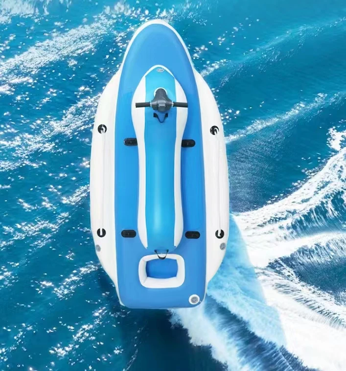 Jet Ski gonfiabile a 2 tempi - Motocicletta portatile Power Cruiser per lago/oceano, moto d'acqua con design leggero