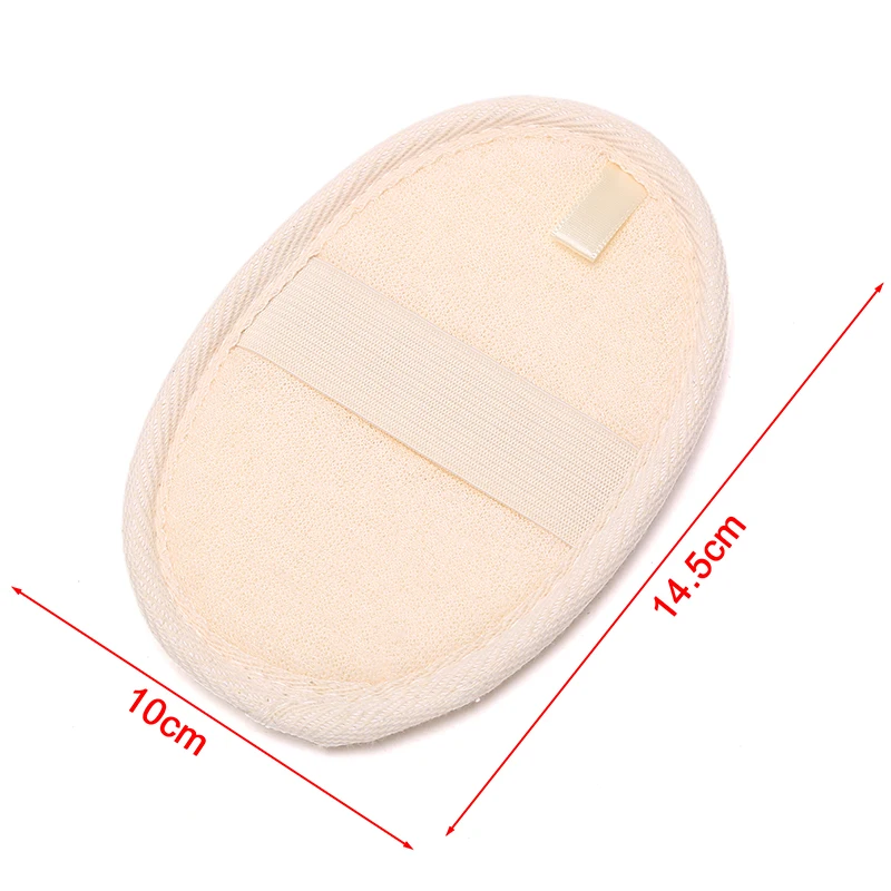 Natural Loofah Sponge Exfoliating Bath Gloves Disc Pad Facial Cleaning Brush For Bathing, Washing Face Cleaning Utensils