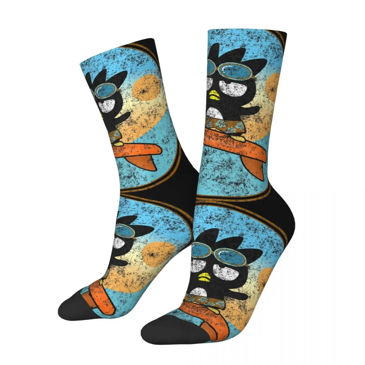 Fashion Men's Socks Casual Badtz Maru Surfing Sock Polyester Sport Women Stockings Spring Summer Autumn Winter