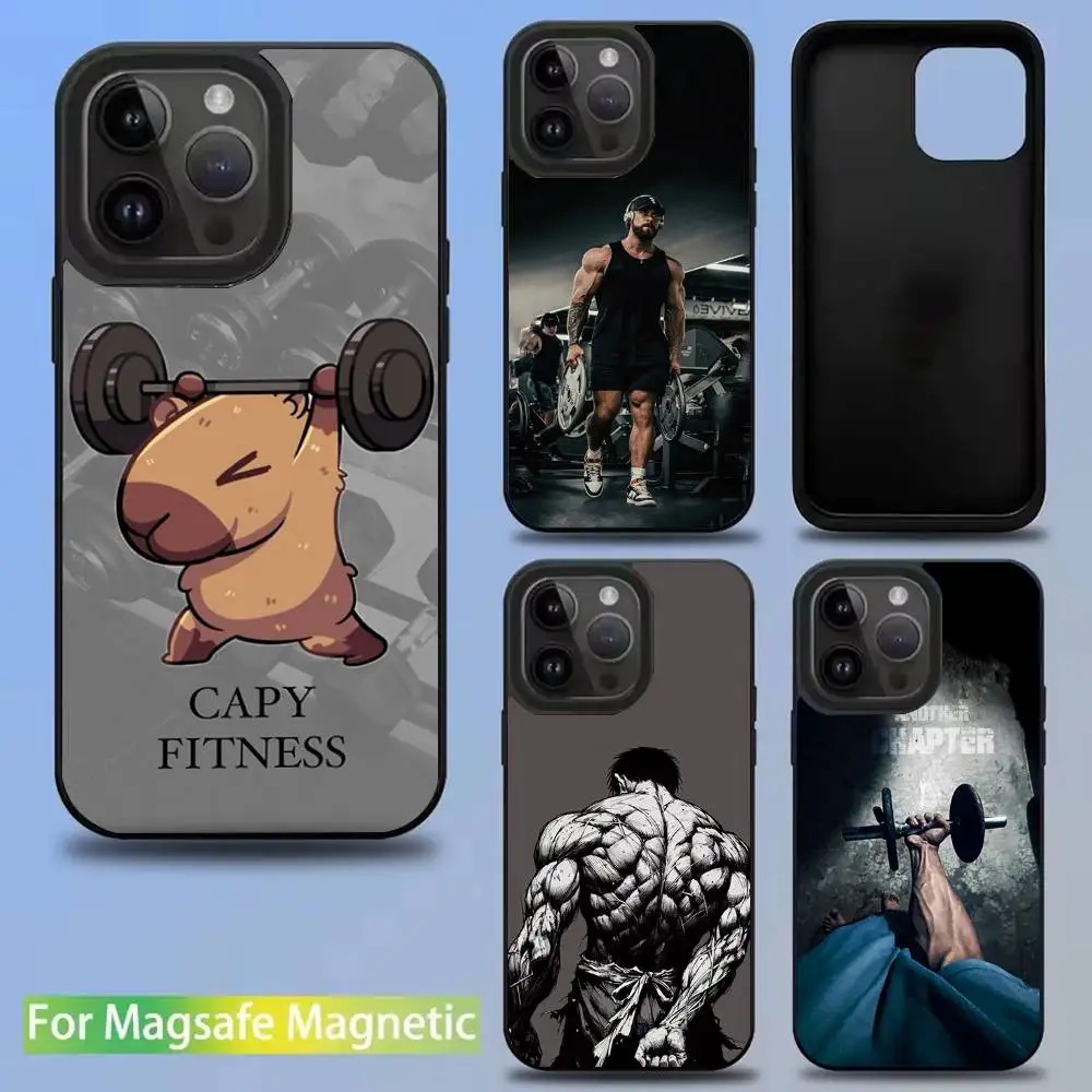 

Gym Fitness Bodybuilding Workout Phone Case For iPhone 16,15,14,13,12,11,Pro,Max,Plus,Mini,SE Magsafe Magnetic Wireless Charging