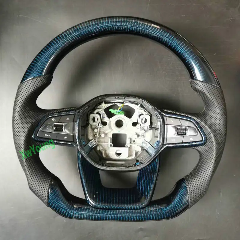 100% Real Carbon Fiber+ Leather Steering Wheel For Geely Xingyue Monjaro (No Heated)