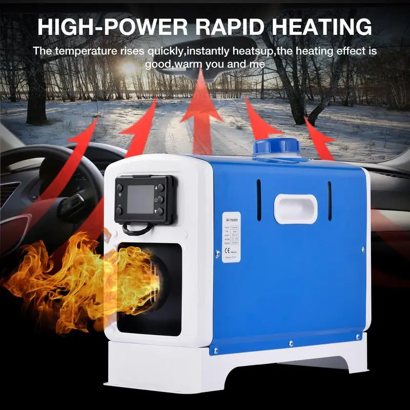 5KW 12V/24V Diesel Air Heater Diesel Heater With LCD Screen Fast Heating Parking Heater For Truck Boat Trailer Car Accessories