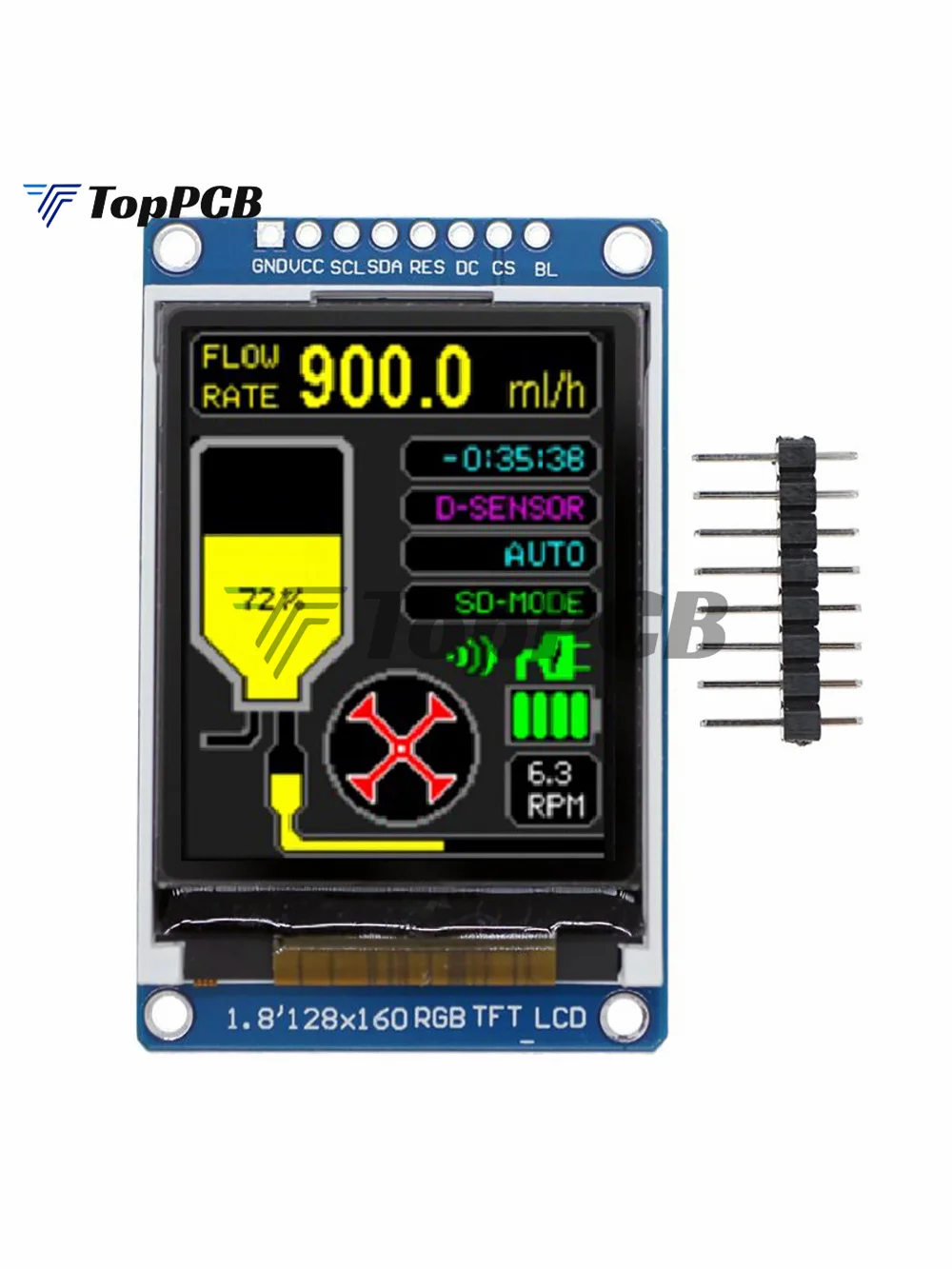 1,8 pouces 128x160 SPI Full Color RGB TFT LCD display module d\'affichage à cristaux liquides st7735 3.3V LCD display arduino uno R3 mega2560