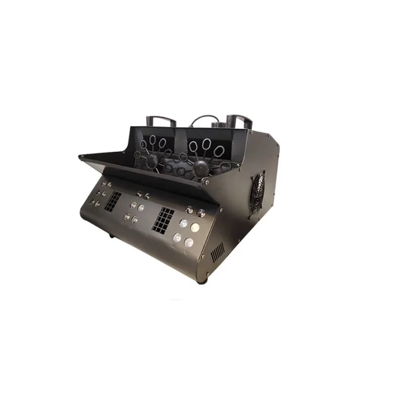 2000W  Bubble Fog Machine Double Wheel Smoke Bubble Integrated Machine Professional Wedding Event Party Effect Machine
