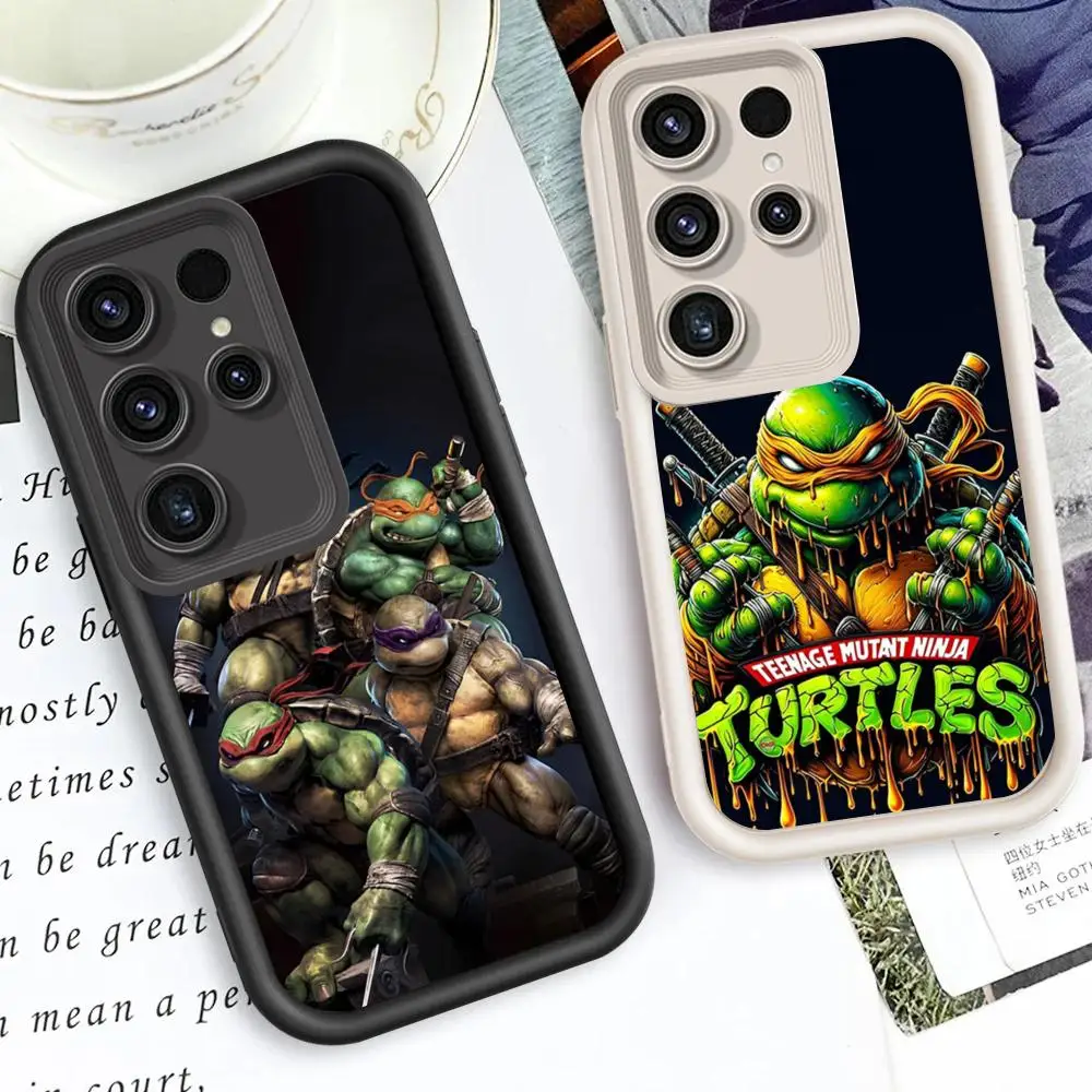 Anime T-Teenage Mutant Ninja T-Turtles MINISO Phone Case Eye Ladder For Samsung A13 12 33 5G S25 5G S25 24 20 23Plus Ultra5G