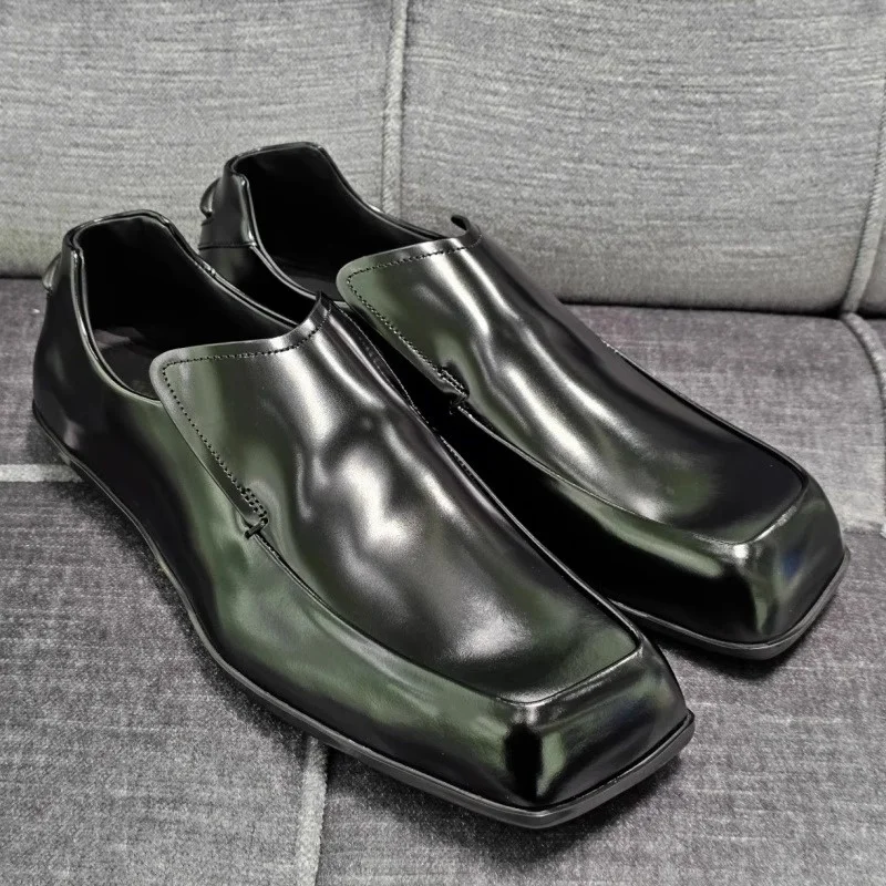 

Роскошные мужские и женские вечерние деловые лоферы на толстой подошве, модельные туфли унисекс на платформе, удобная модная повседневная обувь без шнуровки