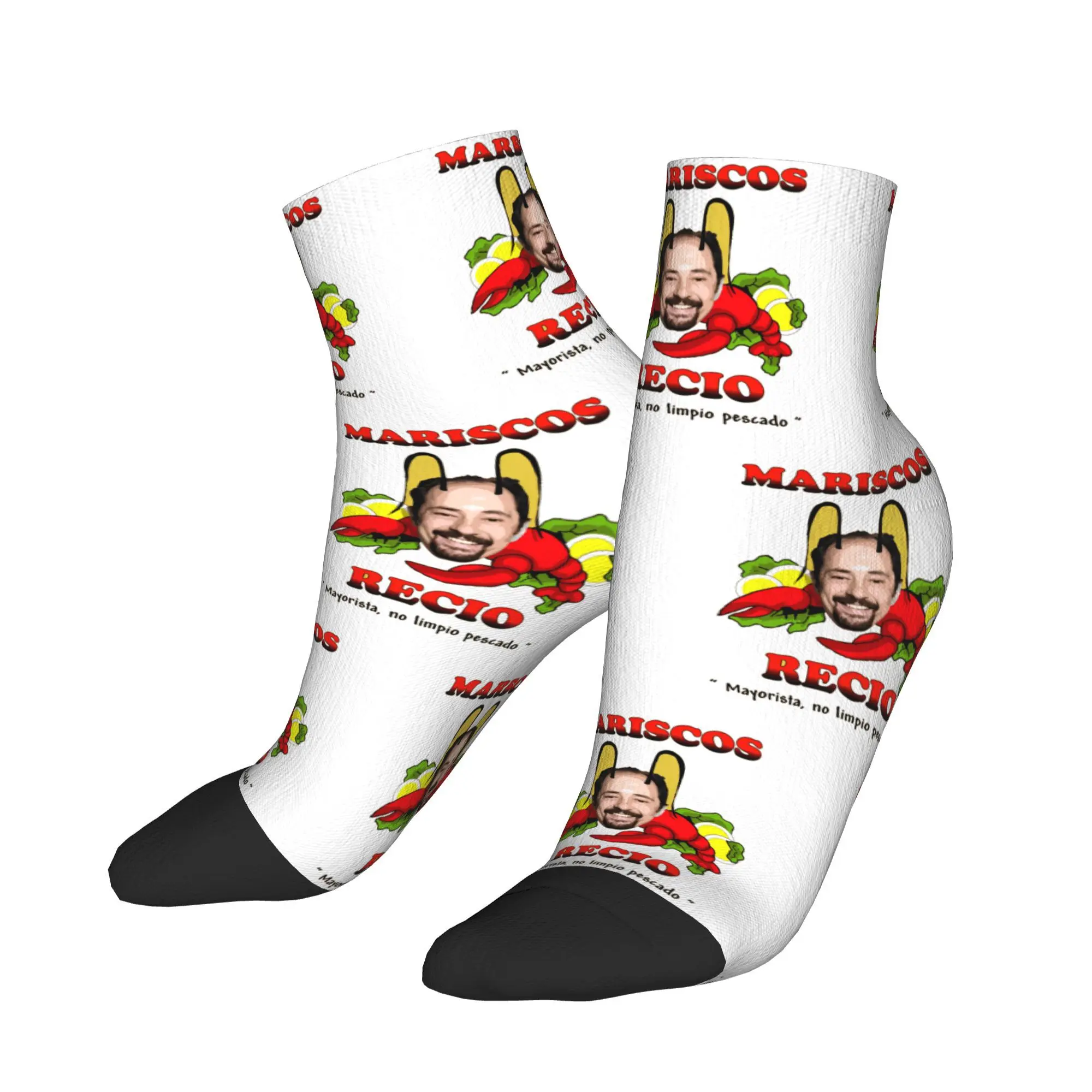 Antonio Mariscos Recio Ankle Socks Cartoon Graphic Fashion Casual Socks Spring Non Skid Climbing High Quality Sock For Women Men