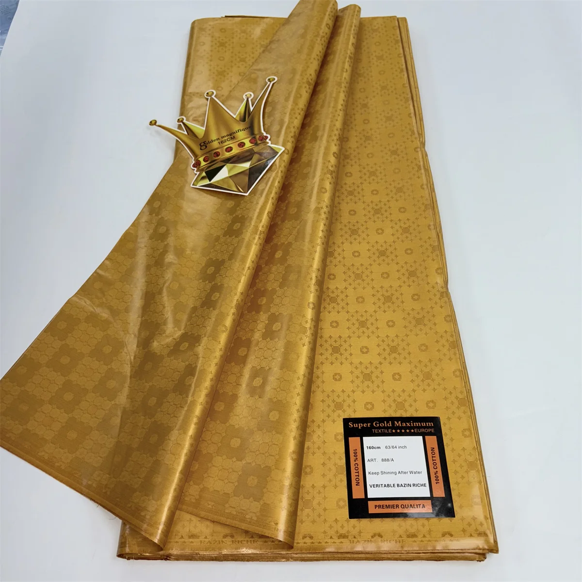 

5Meters African Cotton Perfume Bazin Fabric Basin Riche Brocade Embroidery Clothes Material For Nigerian Wedding Party Sew 15A61