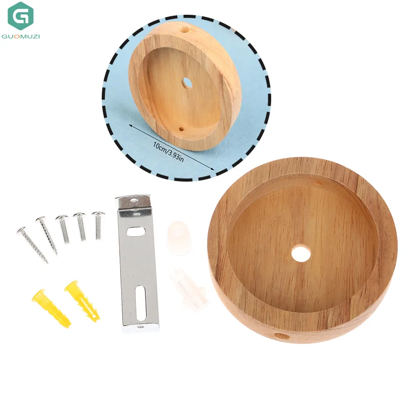 Kit de dosel de luz de madera, Bases de lámpara de madera, Panel de techo, lámparas de chasis, accesorios de iluminación, placa de techo de araña Vintage, 1 Uds.