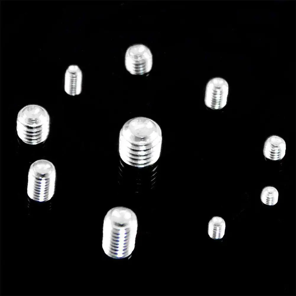 220PCS Stainless Steel Hexagonal Concave End Tightening Screw Headless Stop Payment Top Screw Machine Rice Screw