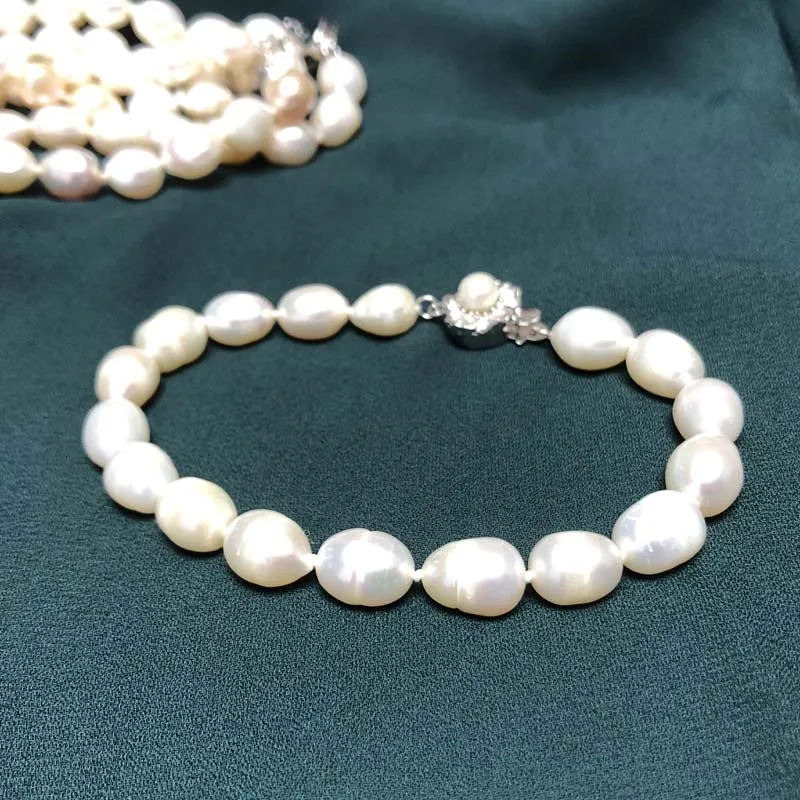 ELEISPL JEWELRY Wholesale 5 Pieces Baroque Mixed Freshwater Pearl Bracelets #2300030-2