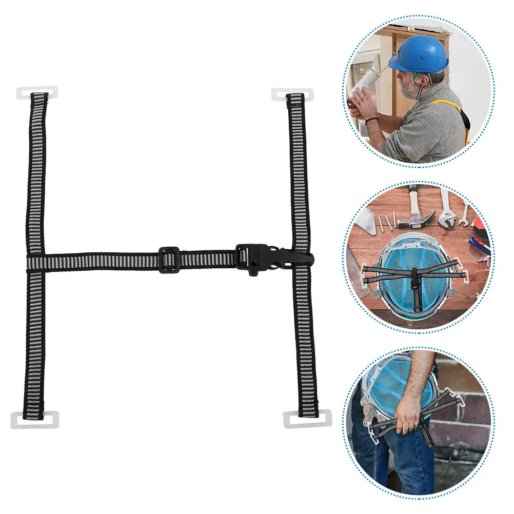 

2Pcs Safety Chin Strap H Shape Adjustable Hard Hat Support Strap Universal Chin Band for Construction Workers
