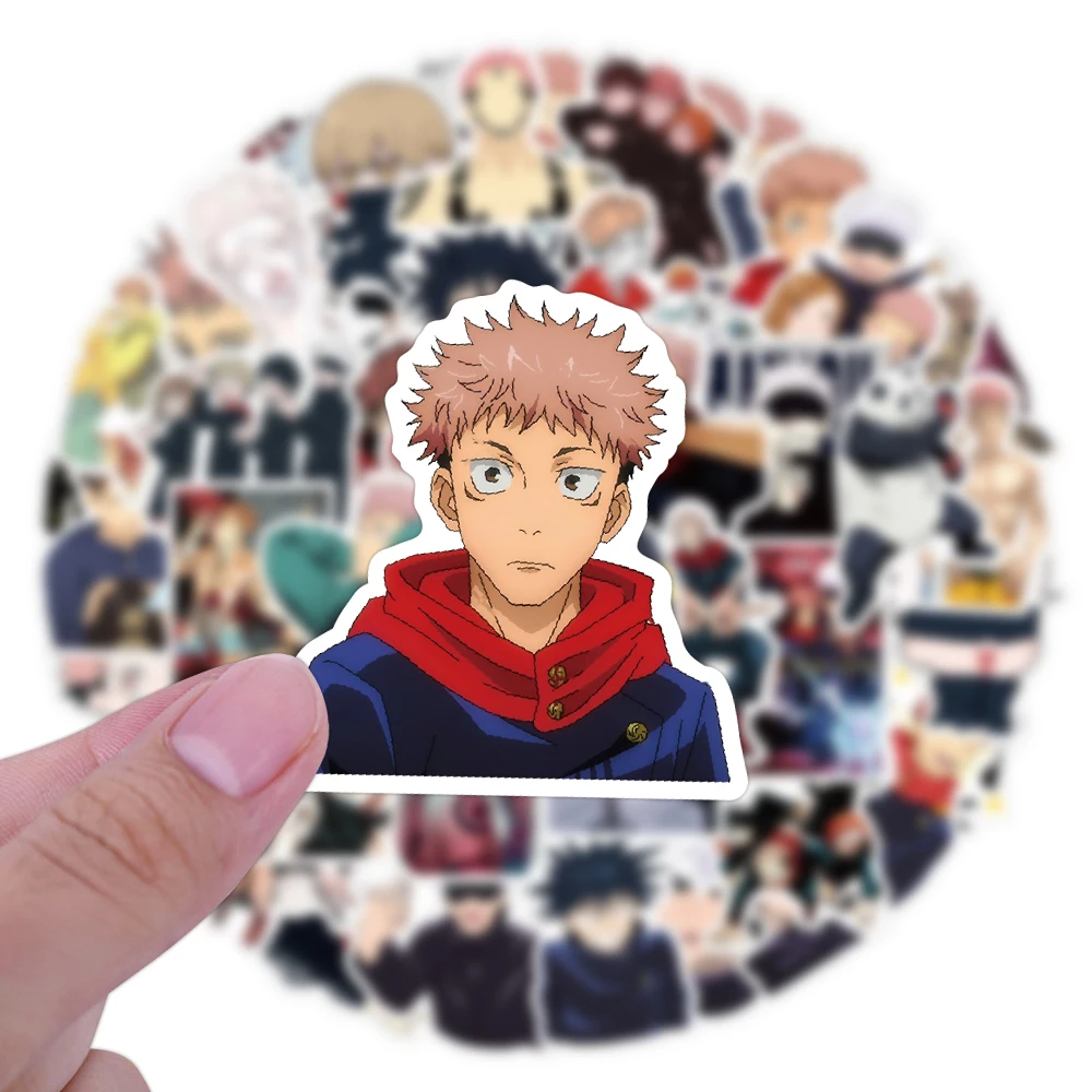 

50pcs Japanese Anime Jujutsu Kaisen Graffiti Stickers Waterproof Decals For Laptop Luggage Skateboard Motorcycle Bicycle Helmet
