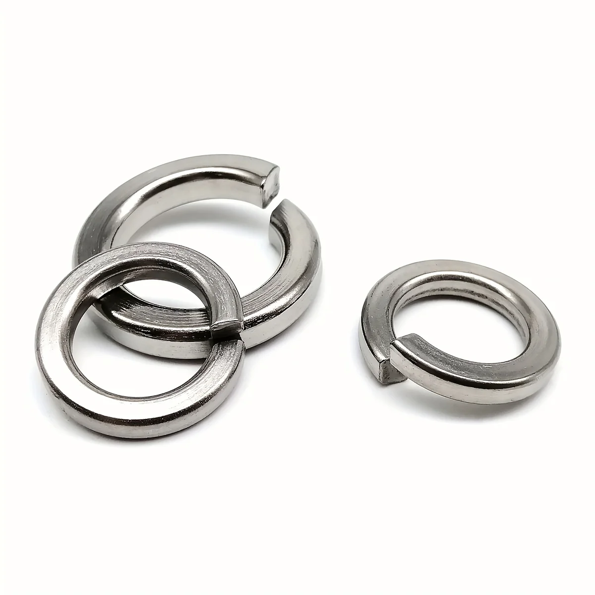 460PCS Rondelle di bloccaggio a molla in acciaio inossidabile Rondelle a molla aperte M2 M2.5 M3 M4 M5 M6 M8 M10 M12 Rondelle piatte, Rondelle a molla
