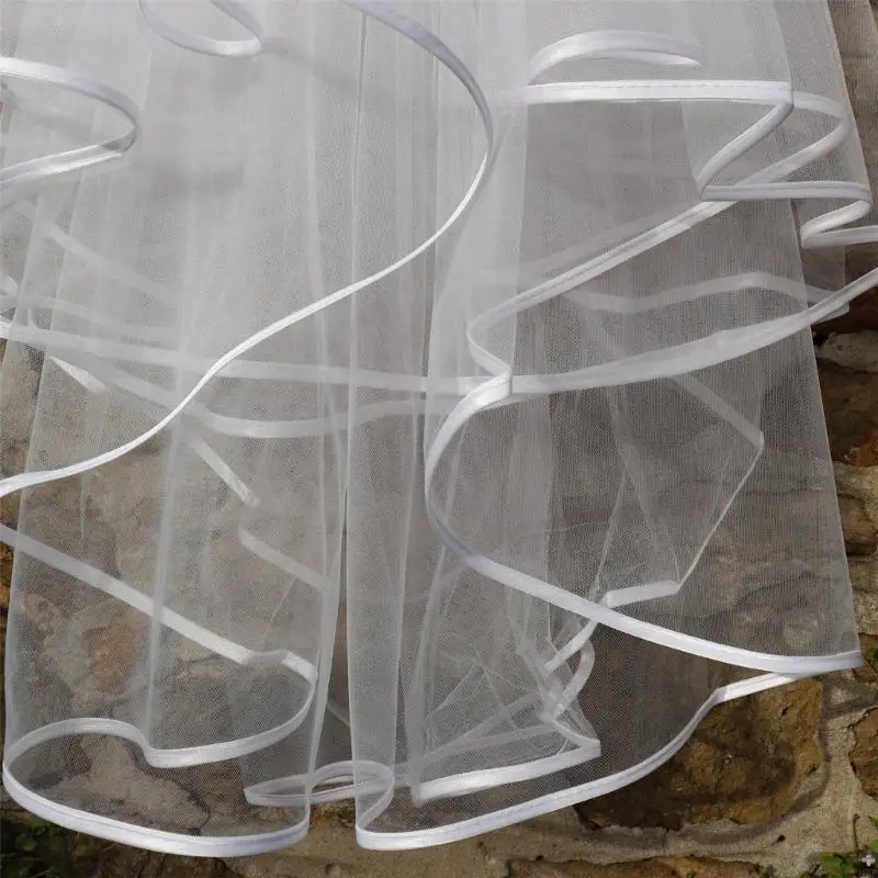 2025 NIEUW ZOMER Wedding Headpiece Lichtgewicht TULLE LAATS RAAGE BEHADBAAR BRIDAL AFRUIL