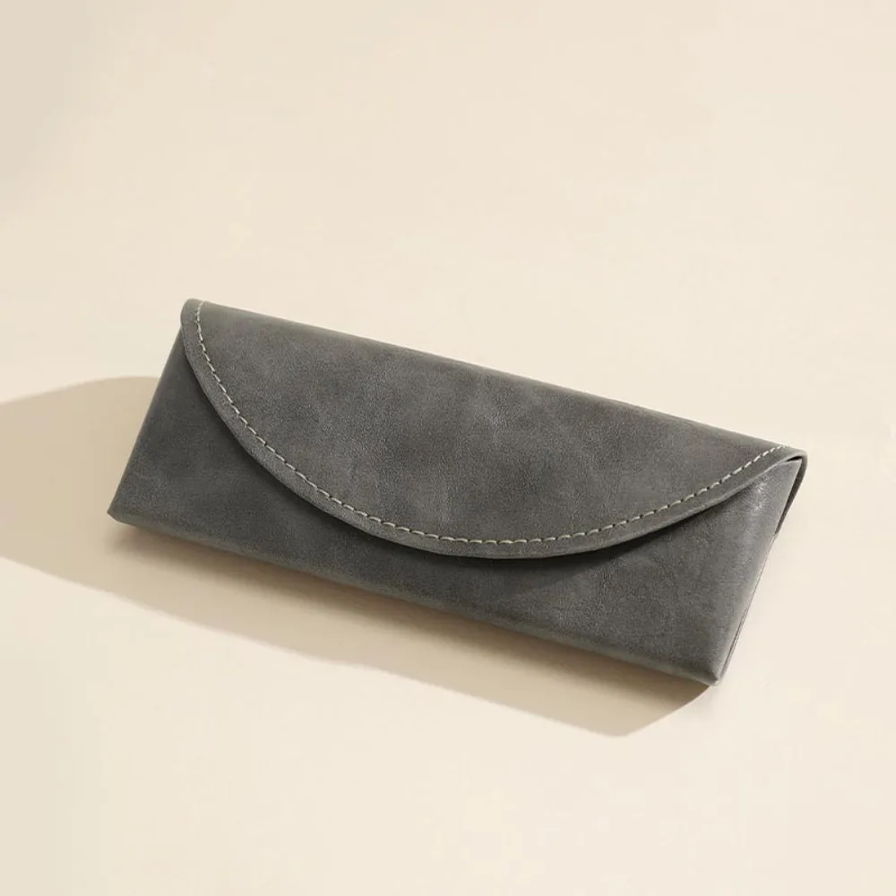 

Коробка для очков из искусственной кожи, устойчивый к сжатию, портативный чехол для очков для близорукости, флокированный чехол для очков с магнитной пряжкой для чтения