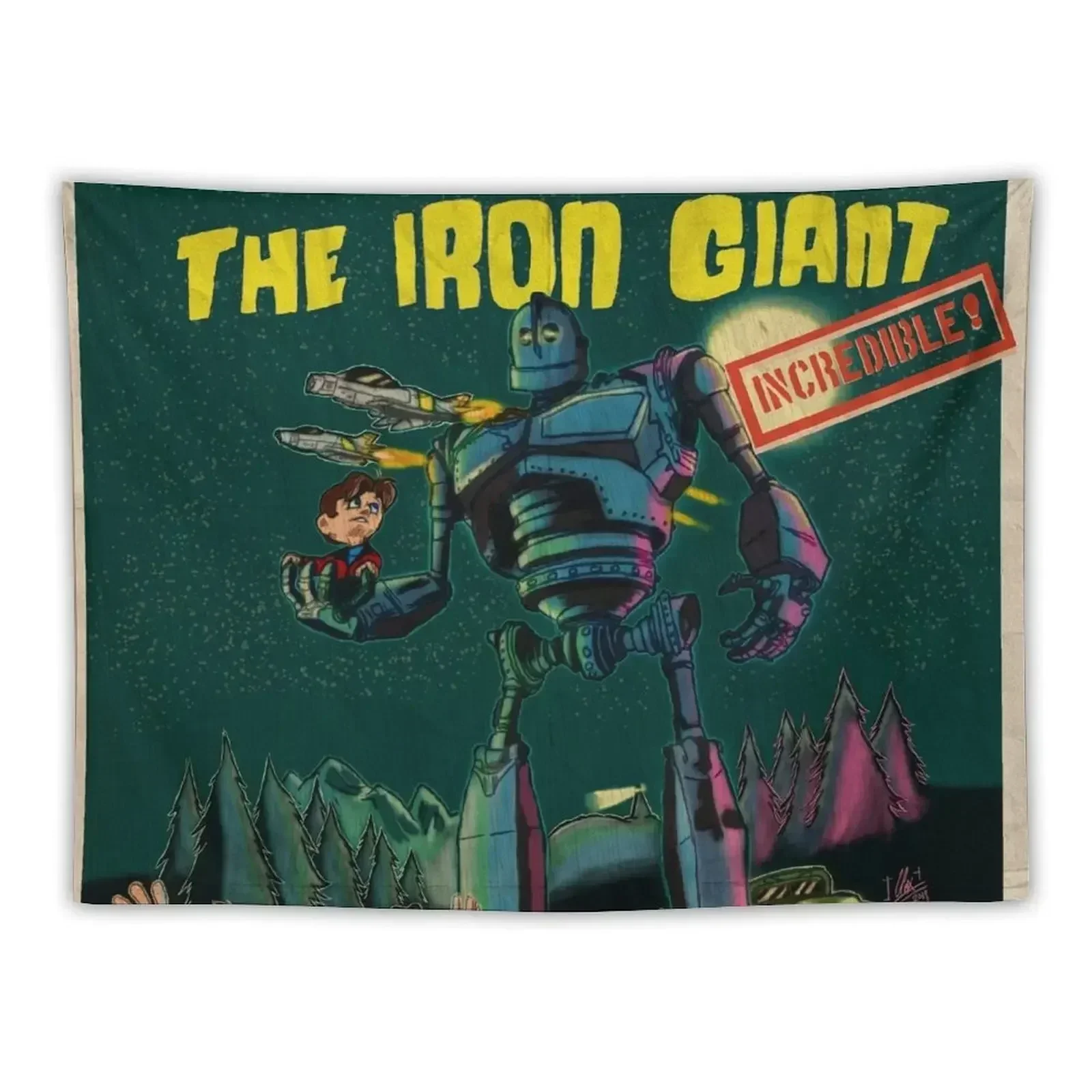 The Iron Giant 20th Anniversary Poster Tapestry Home Supplies Home Decoration Art Mural Tapestry