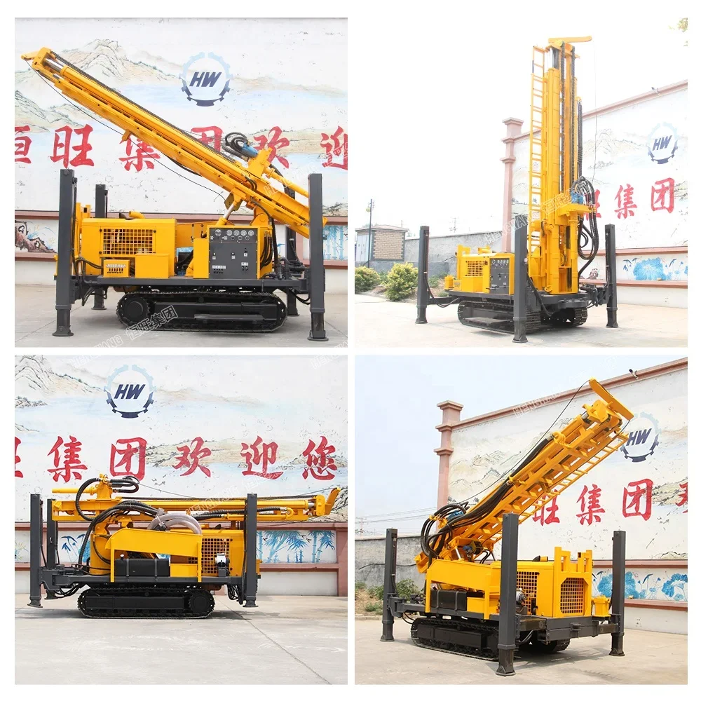 600m 500m 400m 300m 200m crawler track mounted deep borehole water well drilling rig for water well machine