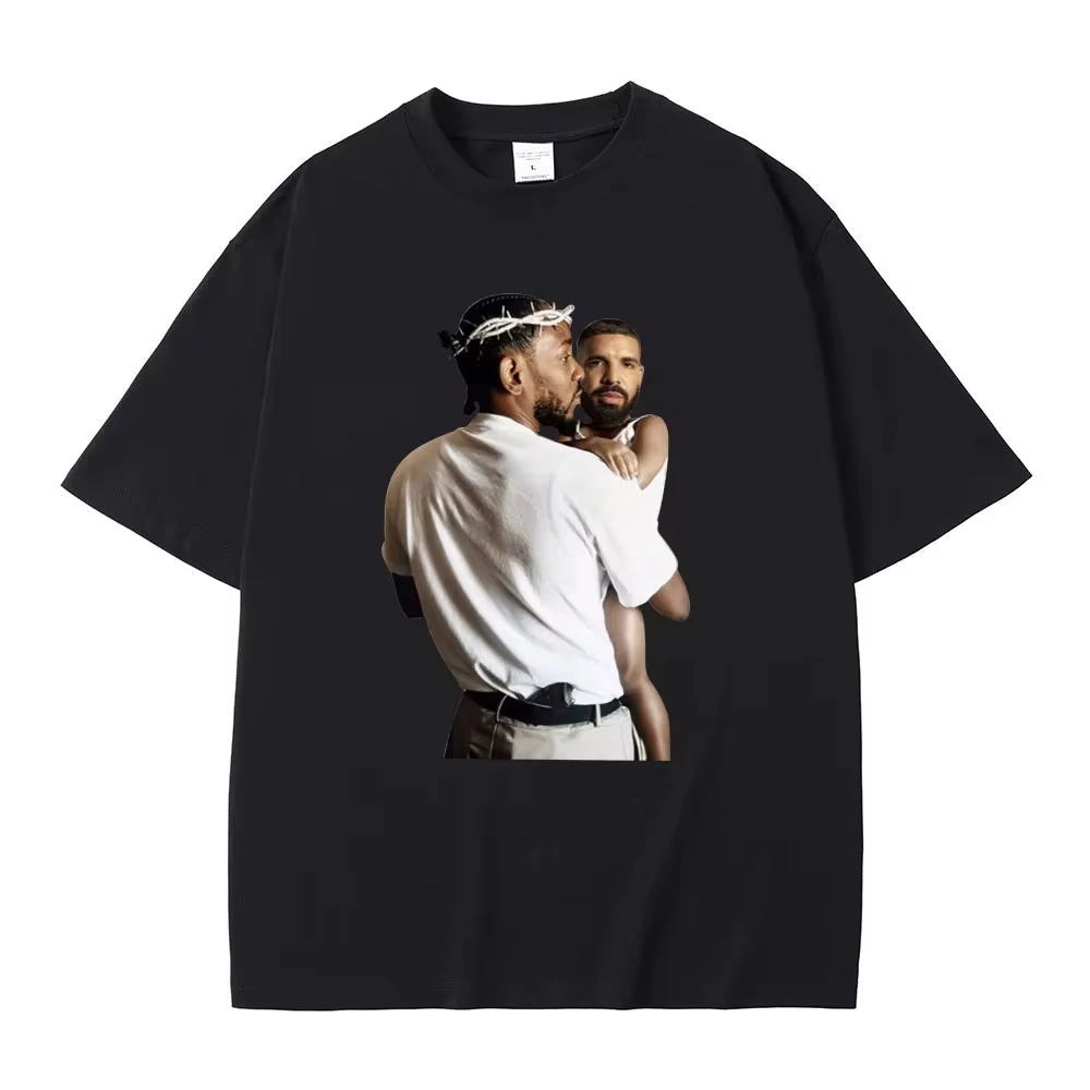 Streetwear Rapper Kendrick Lamar Drake Funny Meme T Shirt Mr Morale The Big Steppers Tee Men Women Hip Hop Casual Oversized Top