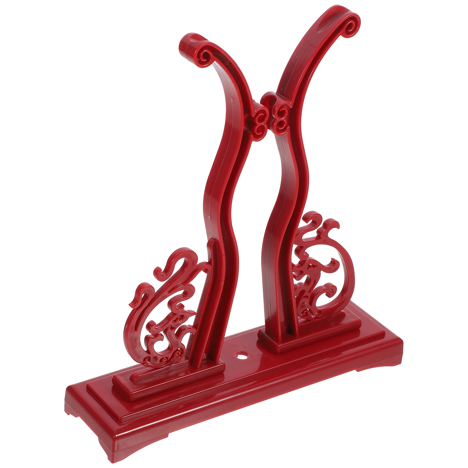 

Vintage Round Fan Display Holder ABS Chinese Style Decorative Stand for Home Office Gallery Exhibition Traditional Hand Fan Rack