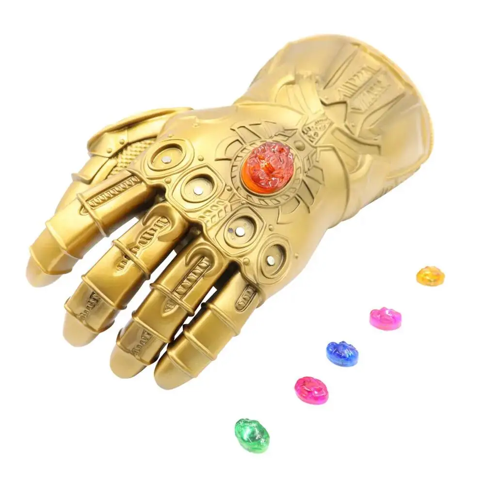 Halloween Cosplay Modell Leuchtender Handschuh Requisite Film-Modell Handschuh Abnehmbarer LED-Edelstein Rollenspiel-Geschenk Halloween Karneval Geschenk-Set – Detail 24